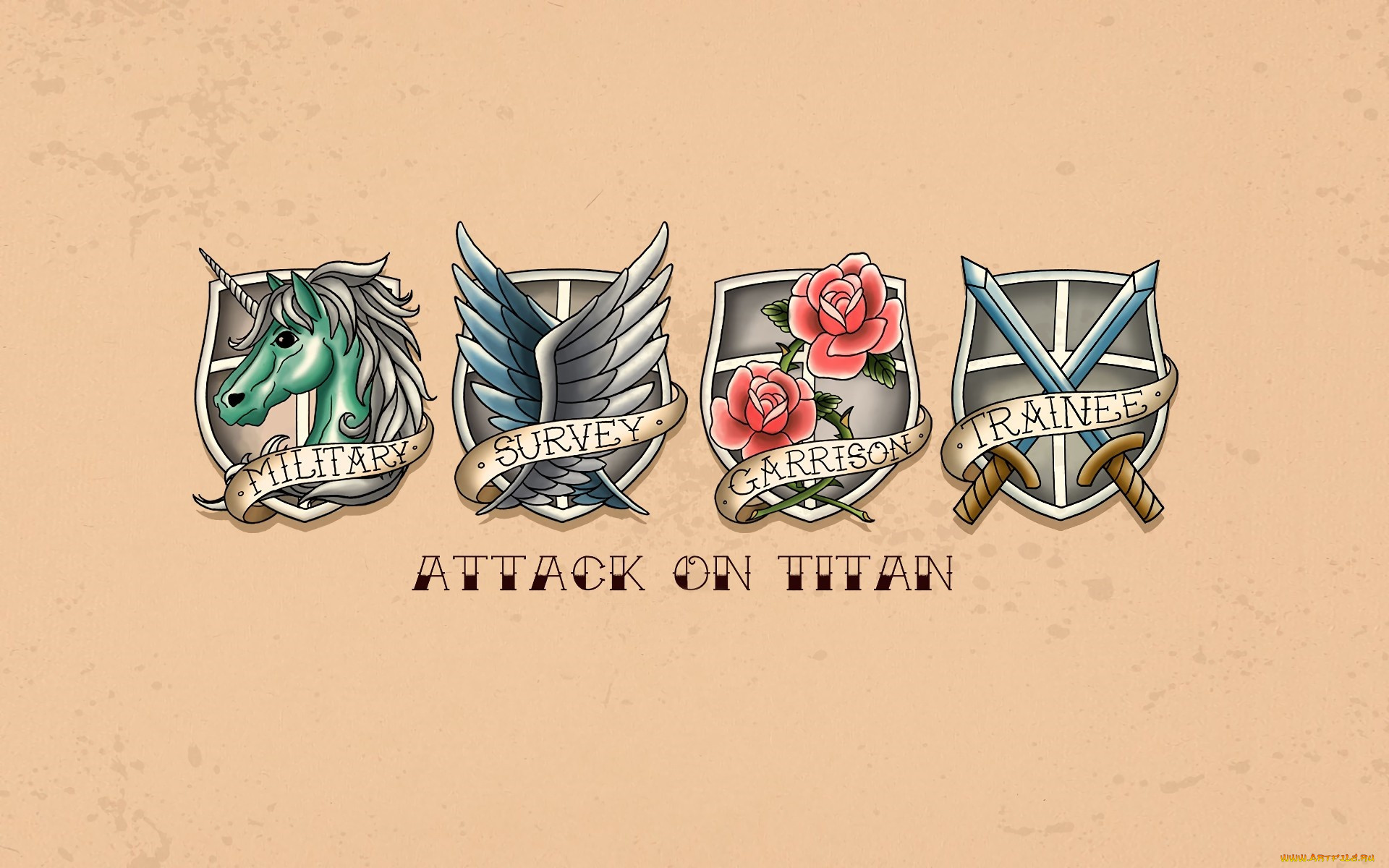 , shingeki no kyojin, attack, on, titan
